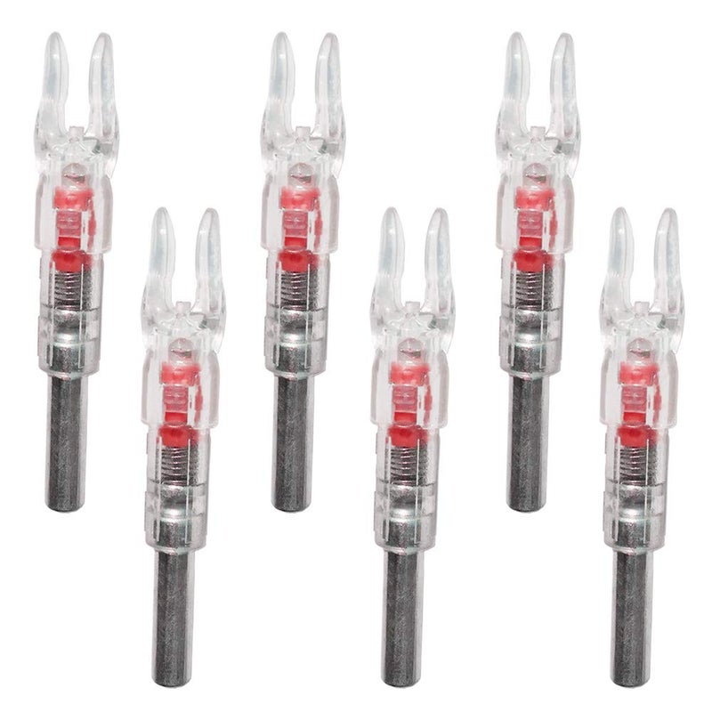 Reikawa New Nocks for Arrows with .244 Inside Diameter Nock Turn on Automatically When Shot,6 Pack - Image 1